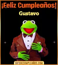 GIF Meme feliz cumpleaños Gustavo